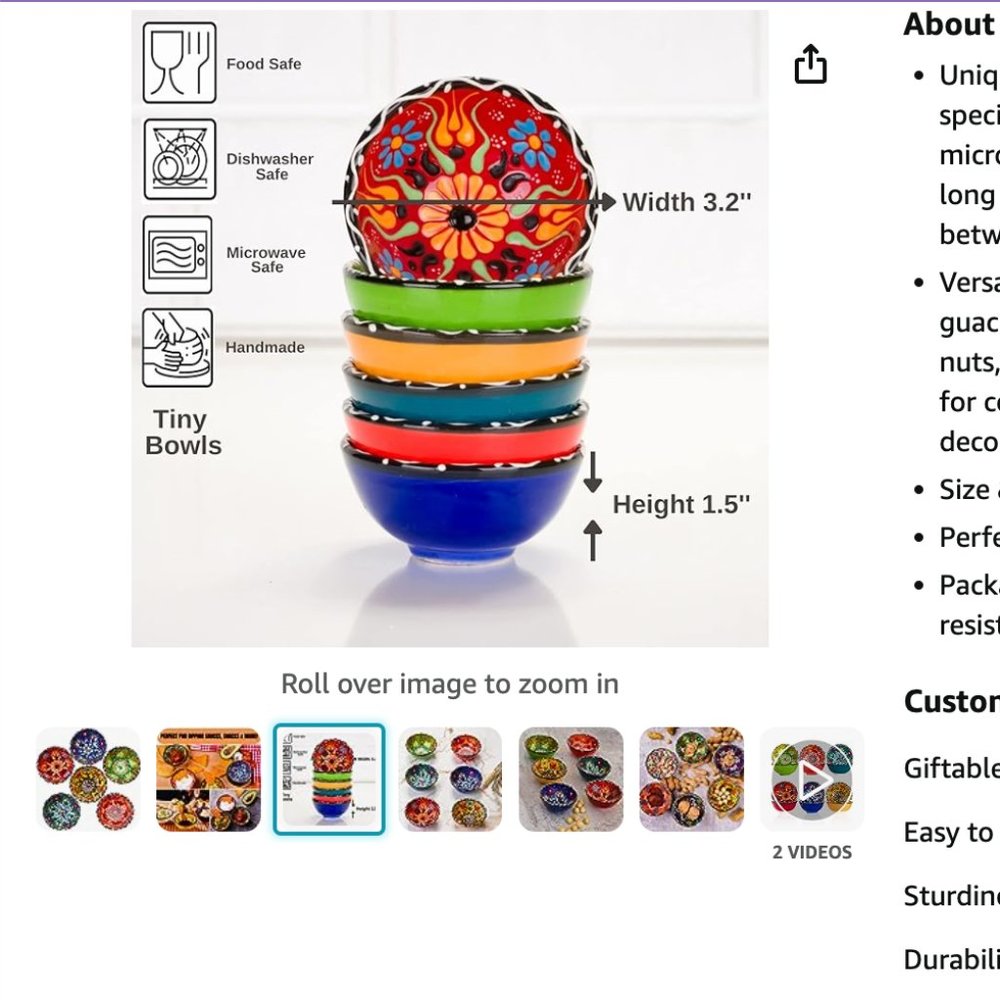 BCS Ceramic Pinch Bowl Set